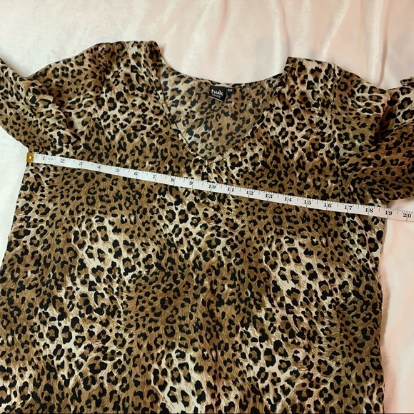 Twik Simons Cheetah Hi-Low 3/4 Sleeve Top Small - Picture 10 of 14